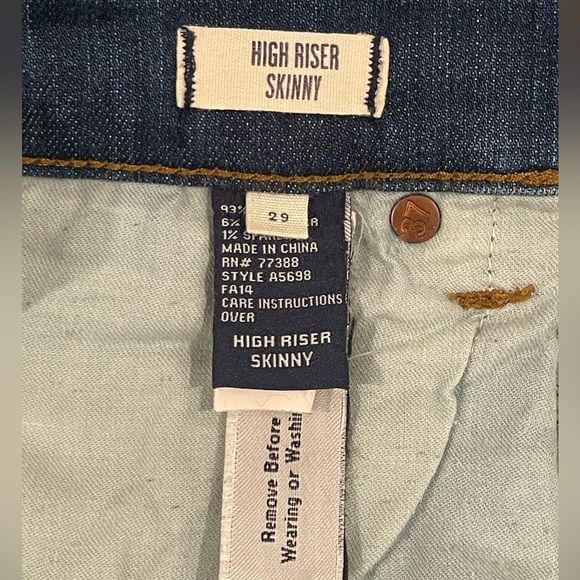 Madewell Hi-Rise Skinny Jeans Size 29 - Picture 8 of 14